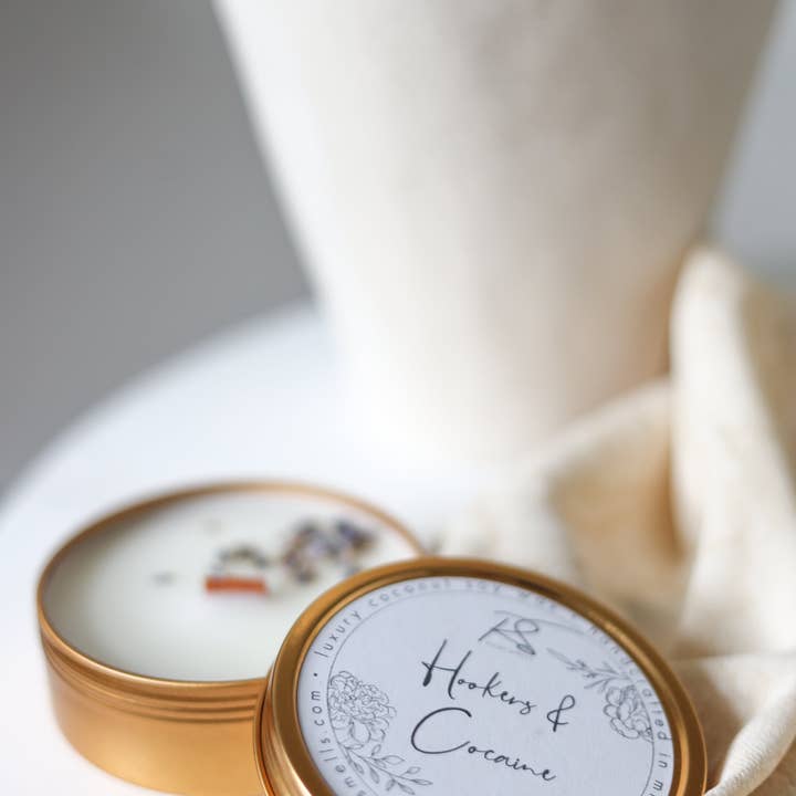 RoomSmells - Wholesale Travel Candles - Hookers & Cocaine - 3.5 oz