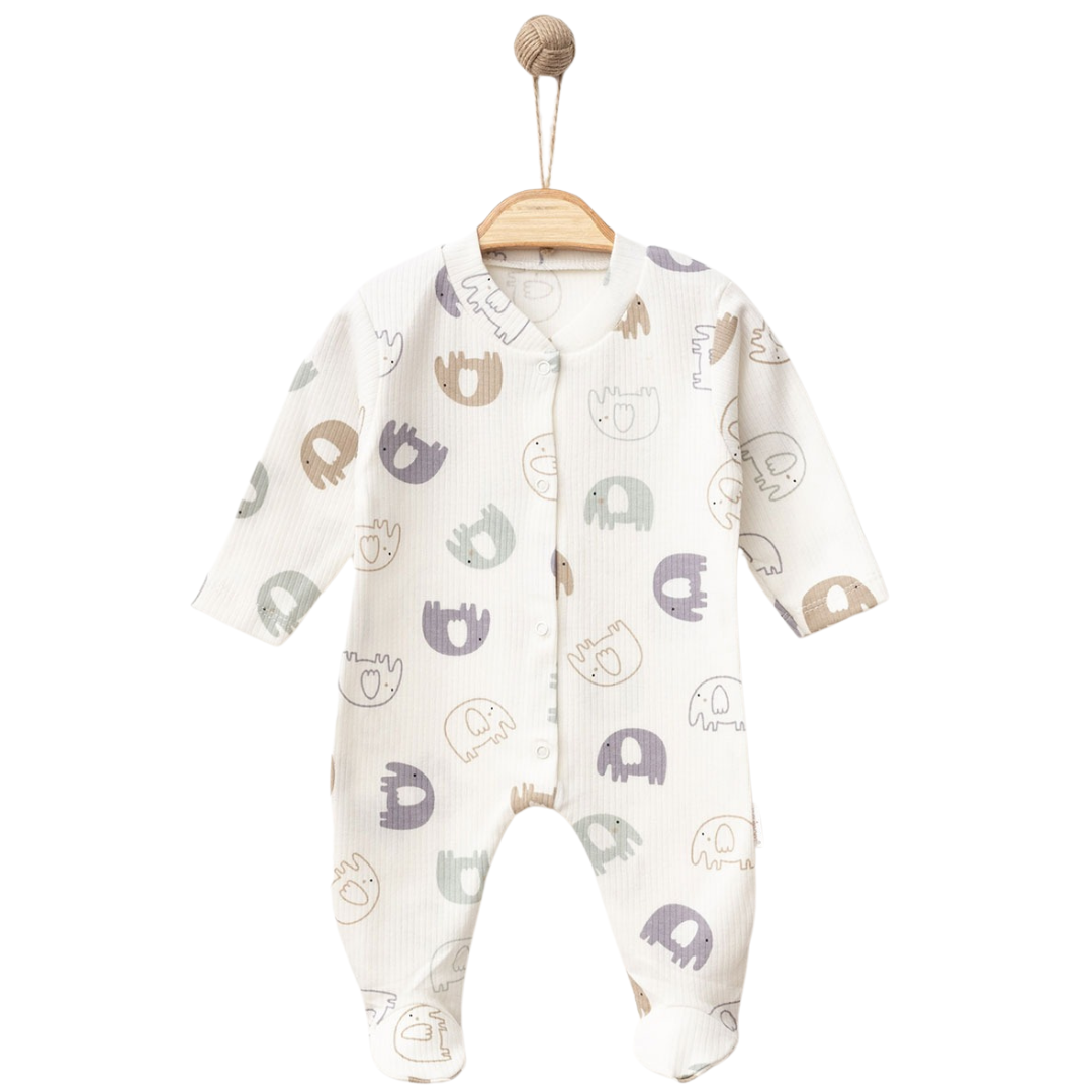 Himmelberg Baby - Wholesale Jumpsuit - Baby - Elephant-Print Baby Rompers – Available in 3 Sizes1