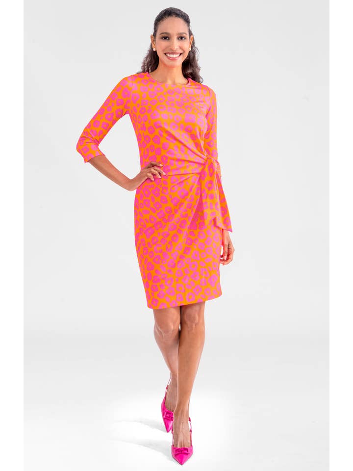 Gretchen Scott LLC - Wholesale Dress - Women's - Cinch & Tie Jersey Dress - Me Jane