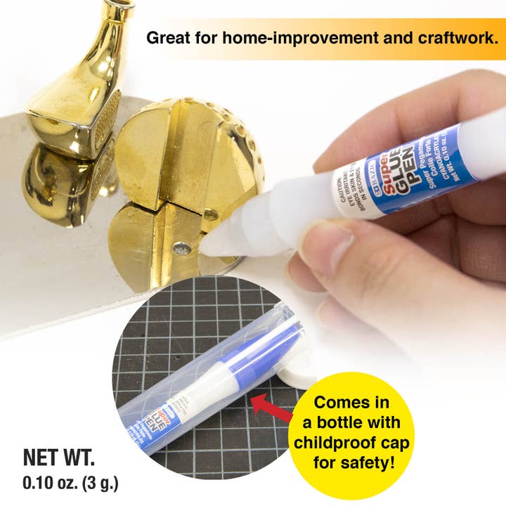 BAZIC Products - Wholesale Glue - Super Glue Pen w/ Precision Tip 0.10 oz (3g)