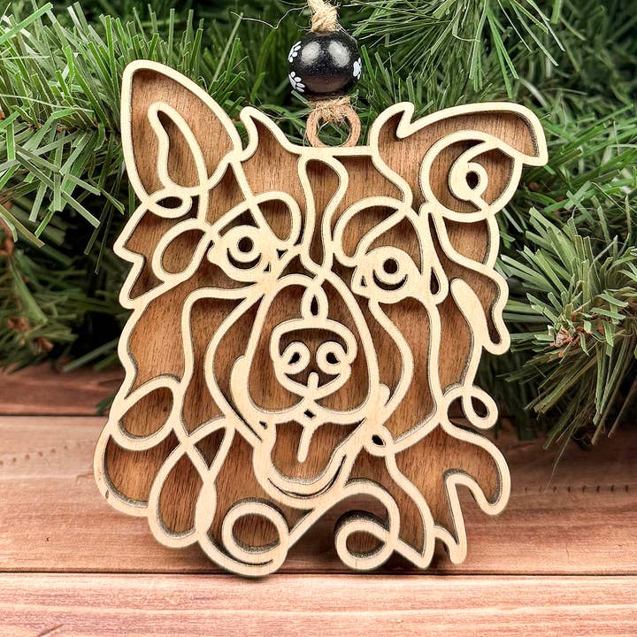 Border Collie Ornament, Pet Store, Gift for Dog Owner for wholesale by Rocky Knoll Co.