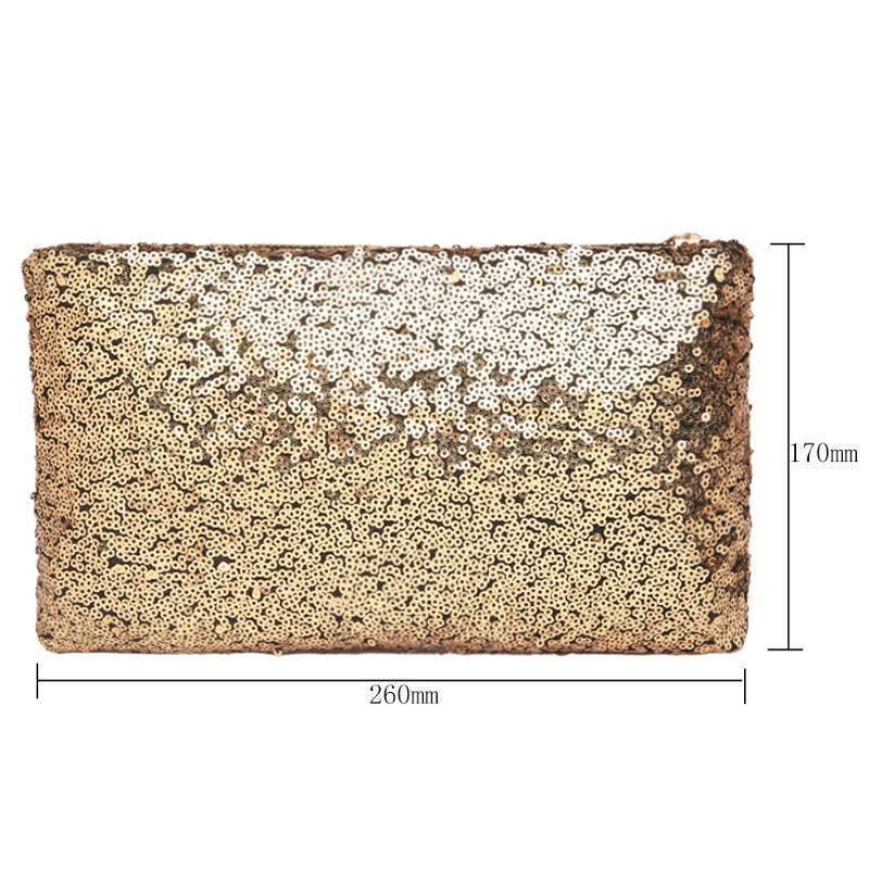 My Wholesale Warehouse - Wholesale Make-up tas/toilettas - Glamza opvallende handtas en make-uptasje met pailletten1