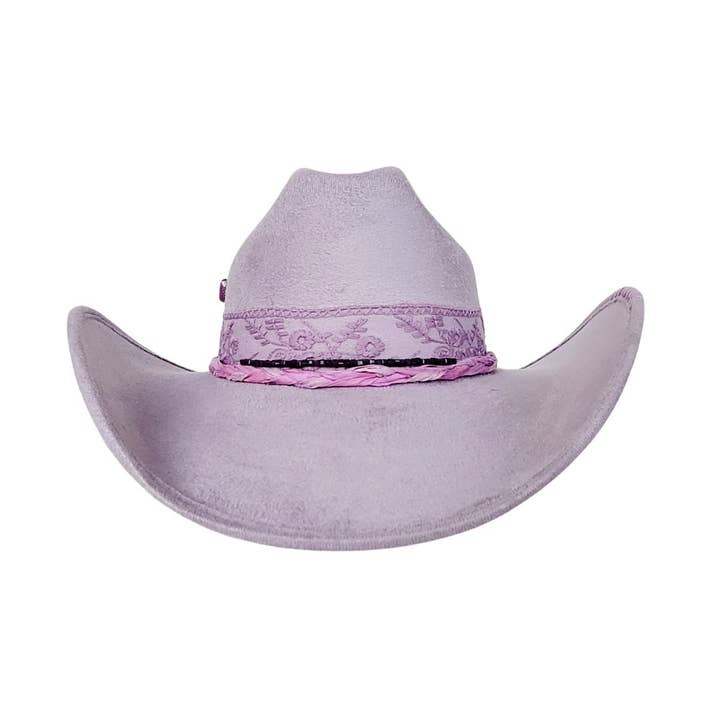 ARI Women's Purple Cowboy Hat for wholesale on Faire
