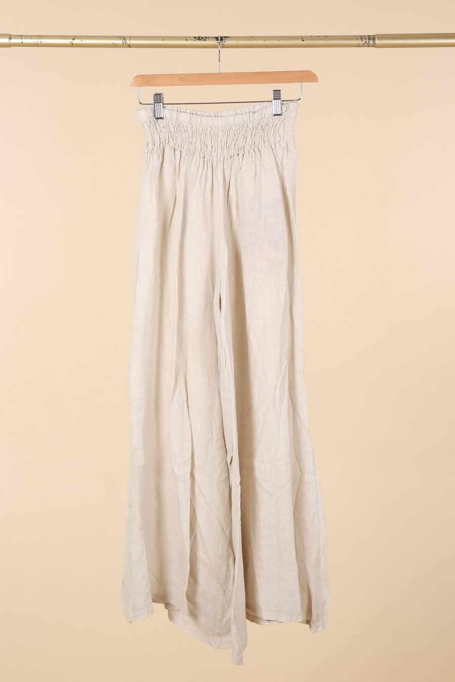 la maison des fibres naturelles - Wholesale Pants - Women's - Flared linen trousers 66031 100%LINEN1