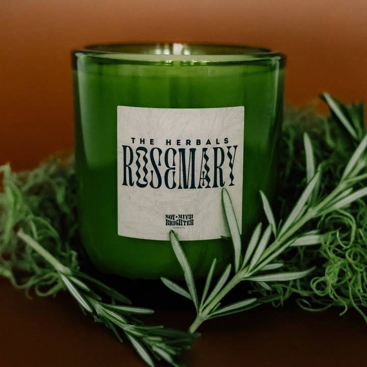 Soy Much Brighter Candle Co. - Wholesale Jar/Filled Candle - Rosemary // The Herbals Collection // Large