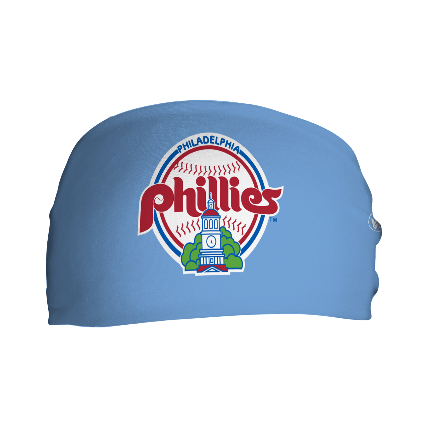 Light Blue Phillies Cooling Headband: Coop Logo for wholesale on Faire1
