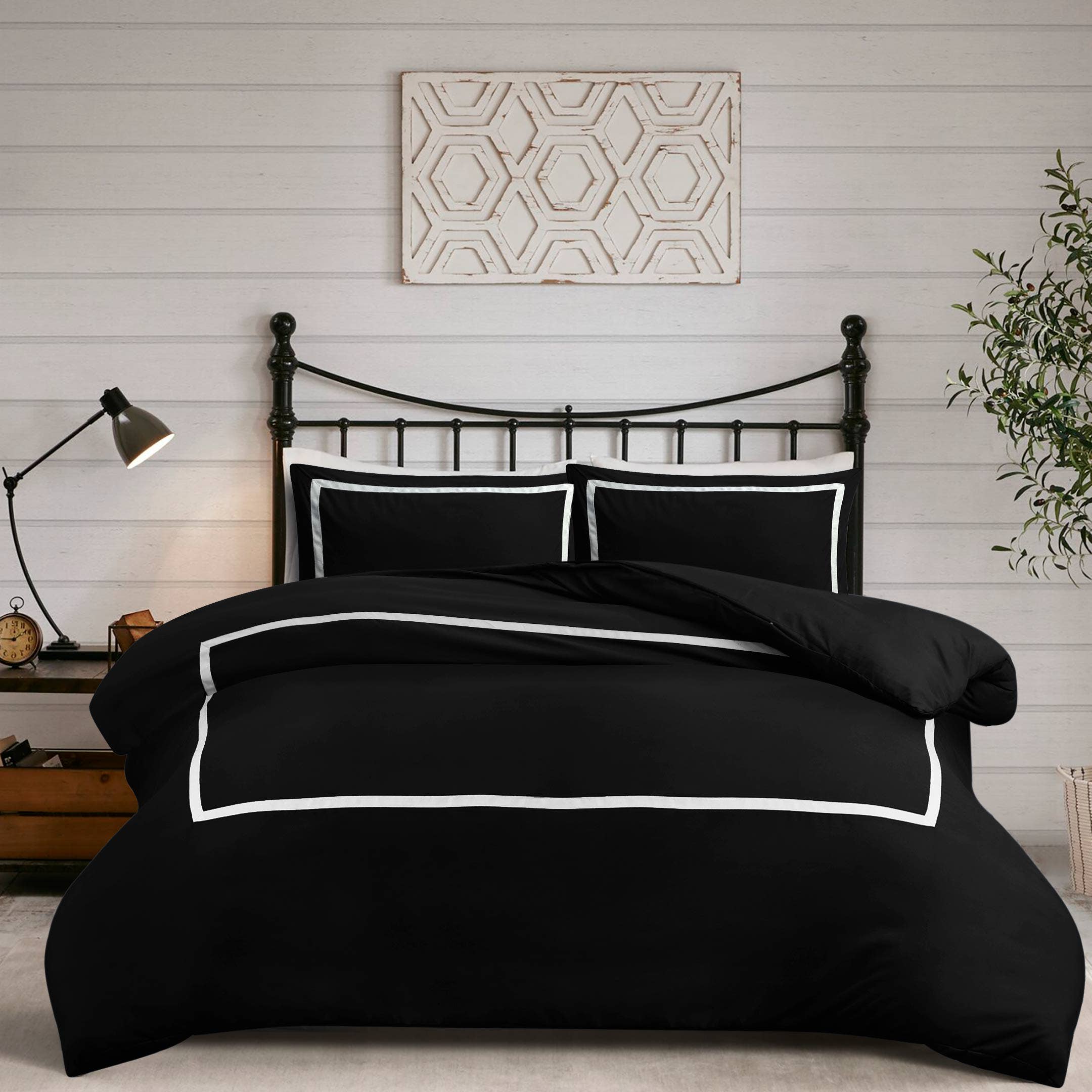 Cotton Passion - Vente Parure de lit - Ensemble de housse de couette de qualité supérieure Ensemble de couette Housse de couette à ruban4