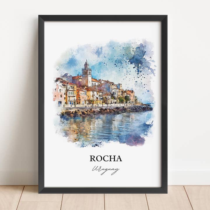 Premium Travel Art - Wholesale Art Print - Rocha Uruguay Wall Art, Rocha Print, Uruguay Watercolor Art, Rocha Uruguay Gift, Travel Print, Travel Poster, Housewarming Gift3