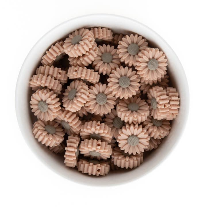 Cara & Co Silicone Craft Supply - Wholesale Craft Supplies - Daisy Silicone Focal Beads2