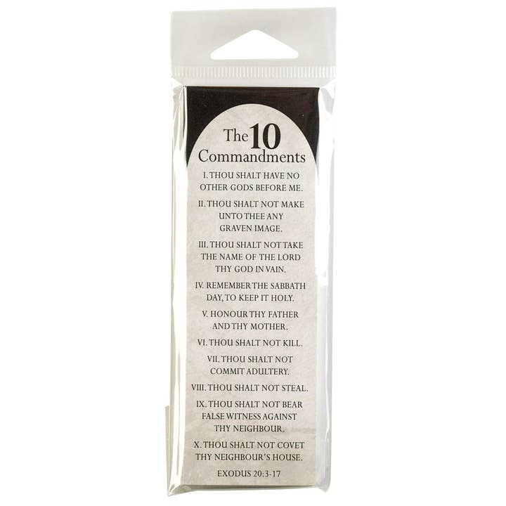 Dicksons - Wholesale Bookmark - Bookmark 10 Commandments 2x6 12-Pack2