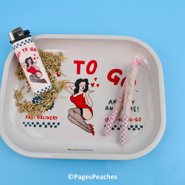 Page's Peaches - Wholesale Decorative Tray - Hot To Go Rolling Tray3