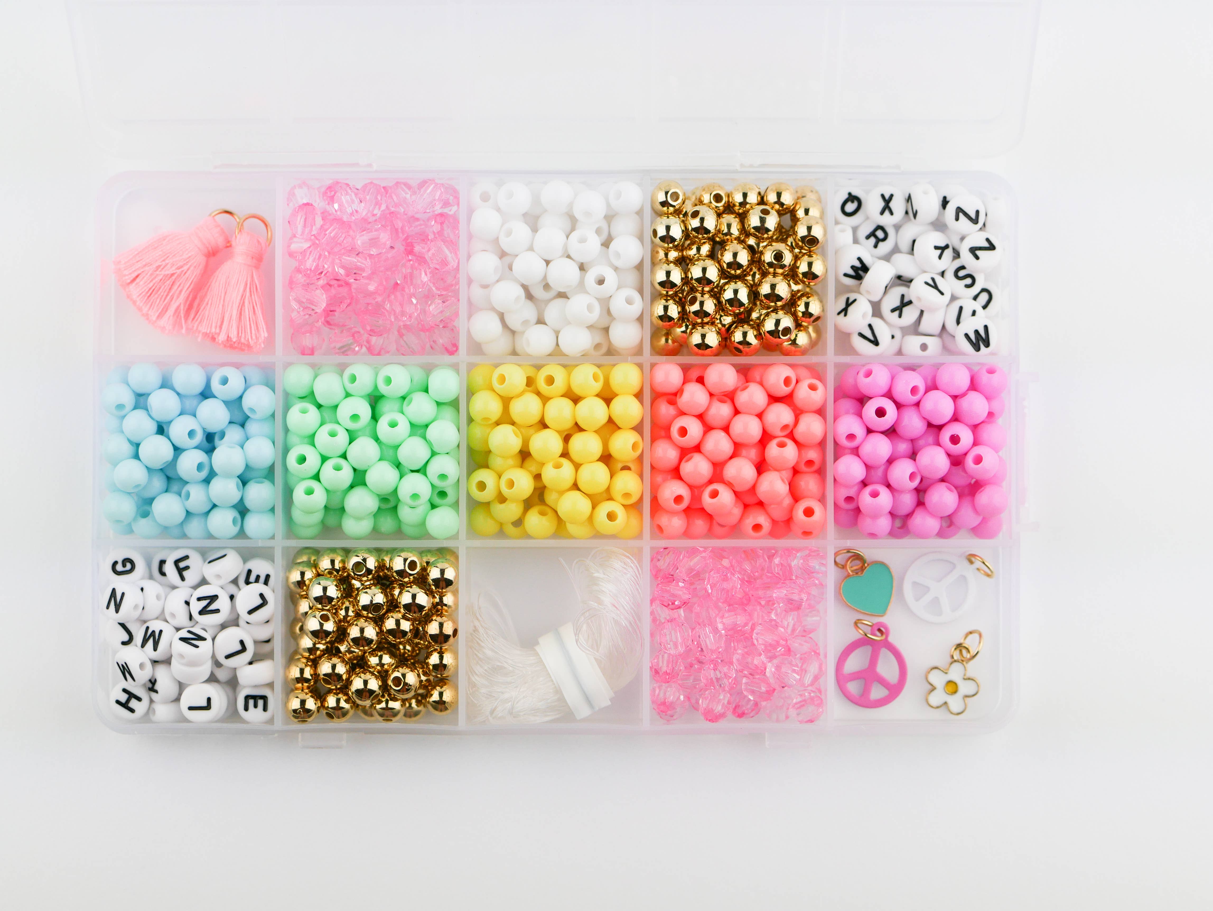 Stacked Sweetly - Wholesale DIY Jewelry - Kids - Groovy Goals DIY Stretchy Bracelet Craft Kit4