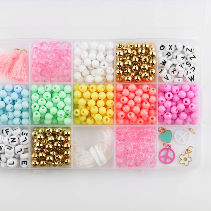 Stacked Sweetly - Wholesale DIY Jewelry - Kids - Groovy Goals DIY Stretchy Bracelet Craft Kit4