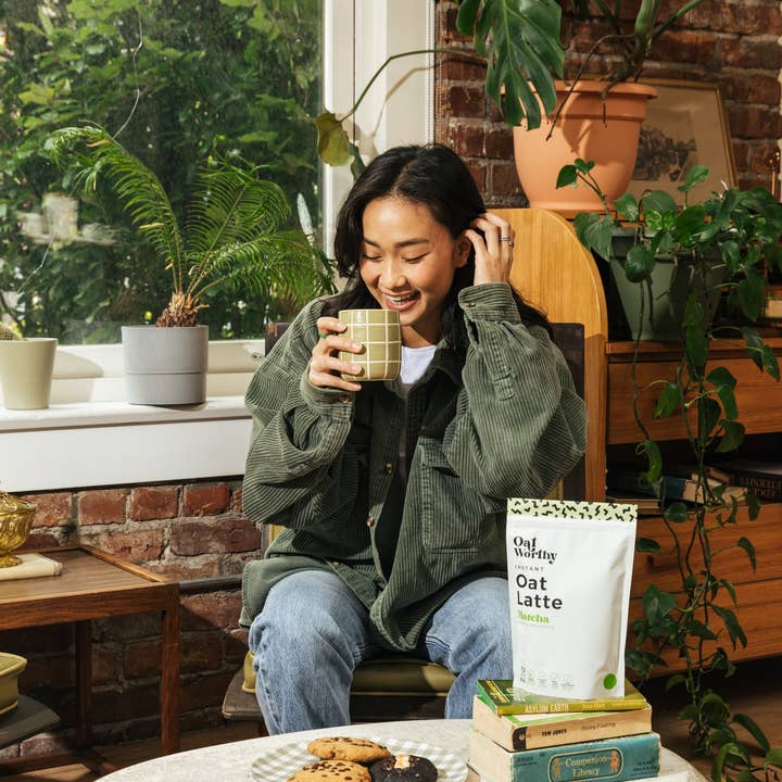 Oatworthy – Mistura de bebidas por atacado – Latte de Aveia Instantâneo com Matcha2