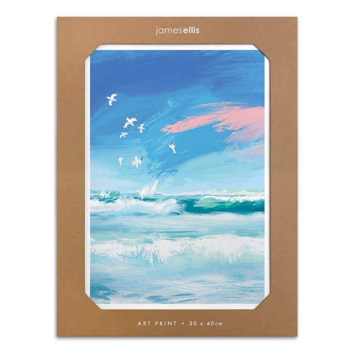 Diving Gannets Print for wholesale by James Ellis