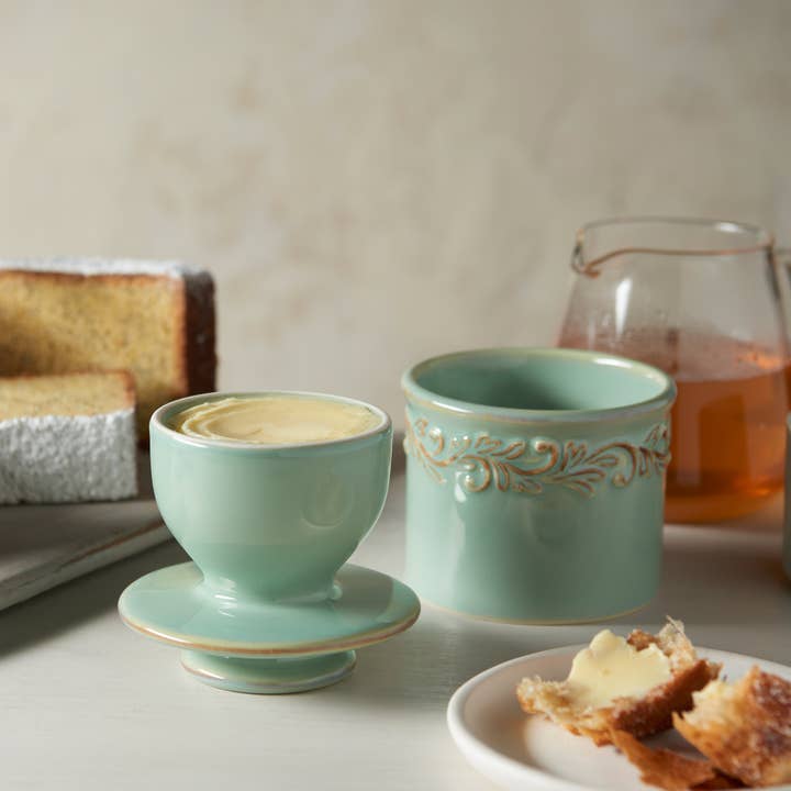 The Original Butter Bell® Crock – wholesale Butter dish – The Original Butter Bell® Crock - Antique Sea Spray