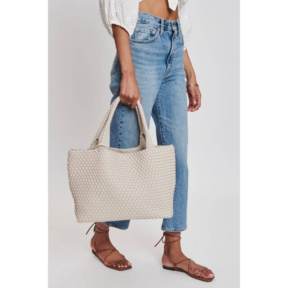 Moda Luxe - Vendita all'ingrosso Borsa tote - Donna - Borsa tote intrecciata in pelle vegana Solana9