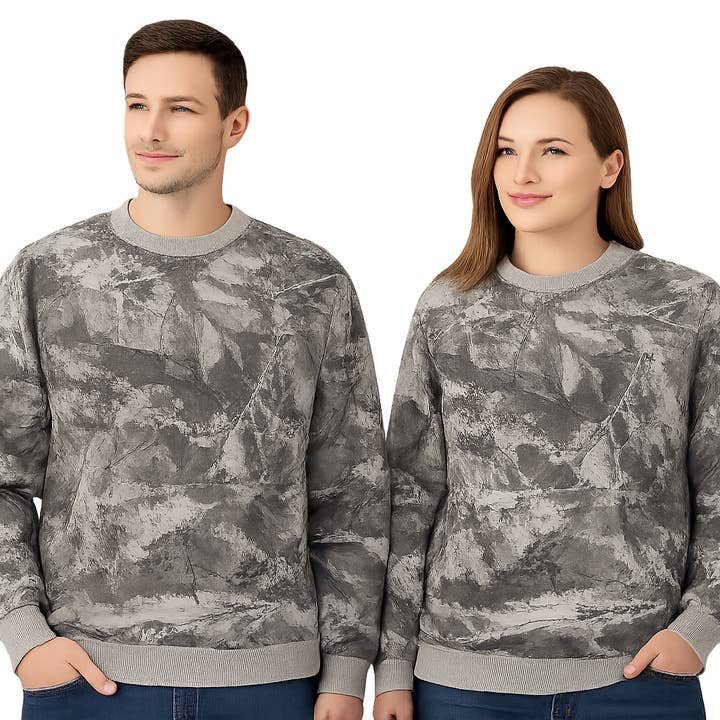 Mashh Gear Leafy Unisex Kamouflage Rundhalsad Sweatshirt för wholesale av Mashh Gear
