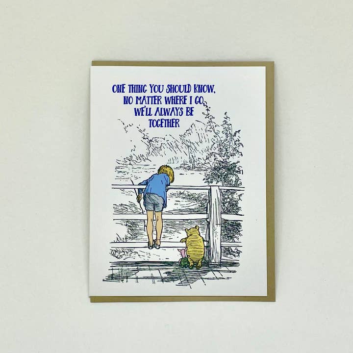 We'll Always be Together - Pooh Card for wholesale by Big Wheel Press