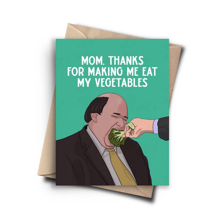 Légumes - Carte de Fête des Mères Amusante - Carte Culture Pop pour la vente par Pop Cult Paper