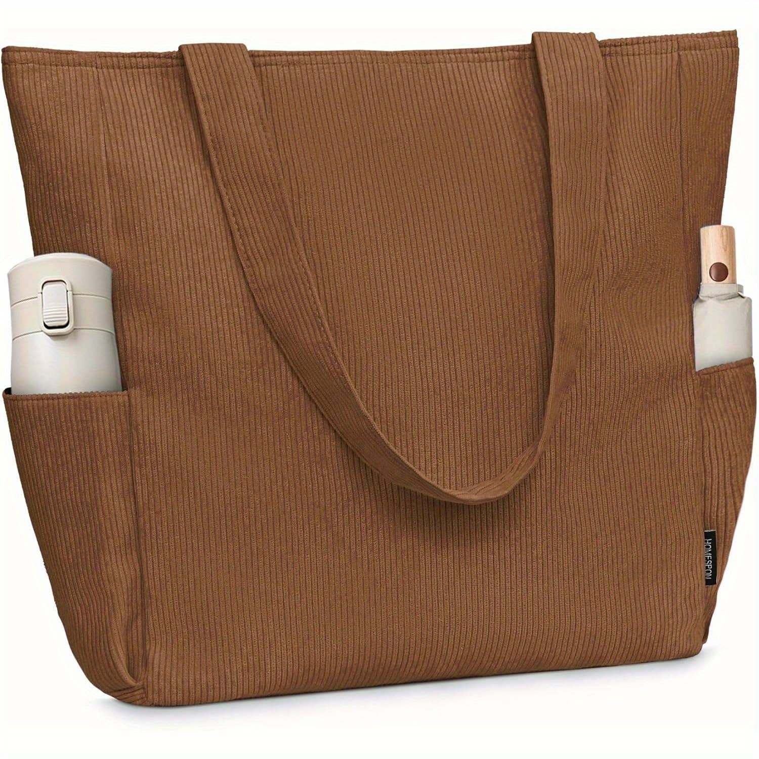 NARWEY INC – Sacola - Mulher por atacado – Grande Saco de Veludo Canelado Buringer para Viagem, Ginásio, Férias2