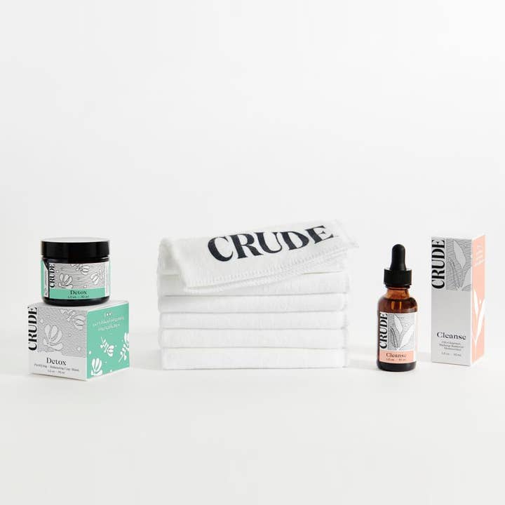 Oil-Cleansing Starter Kit for wholesale by CRUDE Personal Care