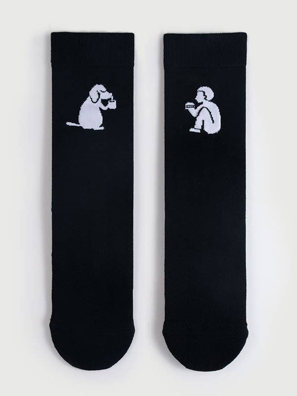 Semibold - Vendita all'ingrosso Calzini - Unisex - Calzini per uomo e cane | Calzini neri Partner Athleisure Crew3