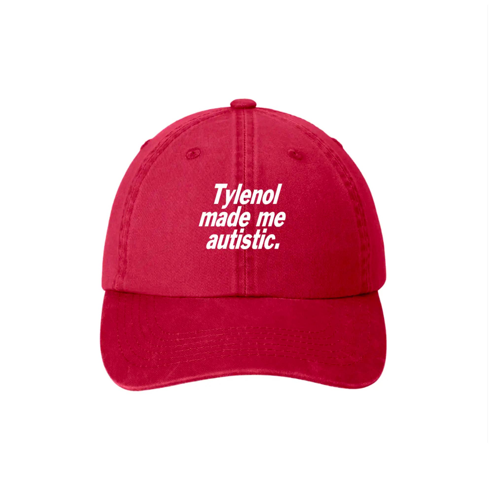 BOBBYK - Wholesale Baseball Cap - Unisex - Tylenol Made Me Autistic Hat