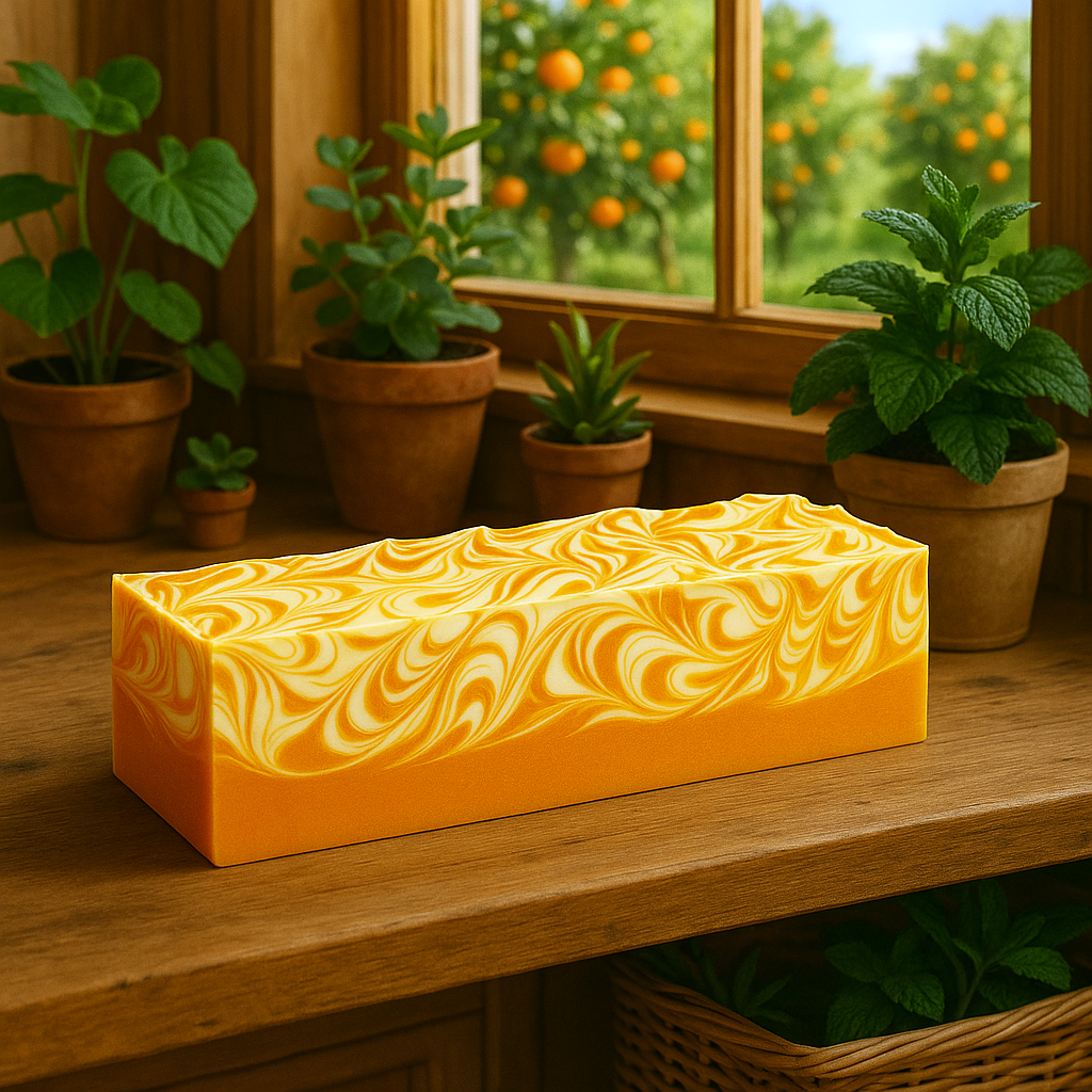 DeShawn Marie Soap Boutique - Wholesale Bar Soap - Vanilla Tangerine 3.5 LB Soap Loaf1
