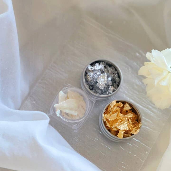 Gold Press+Silver Press+Flake Shells Set for wholesale by Jo Ana Skincare