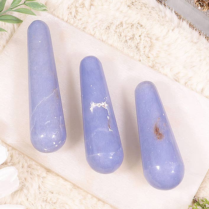 Outil de massage Angelite pour la vente par Natures Artifacts Inc