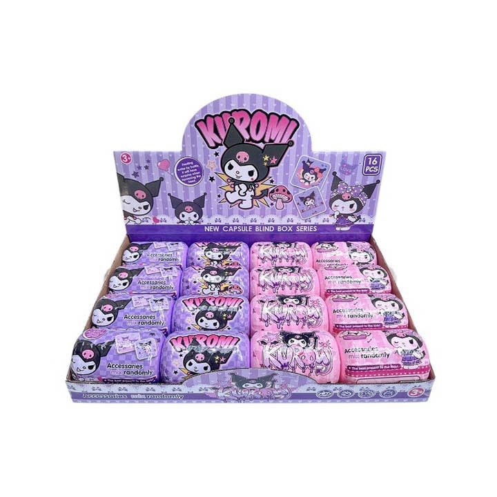 Capsule Sanrio Kuromi Blind Box 16pcs Set for wholesale by Sparkling Extras