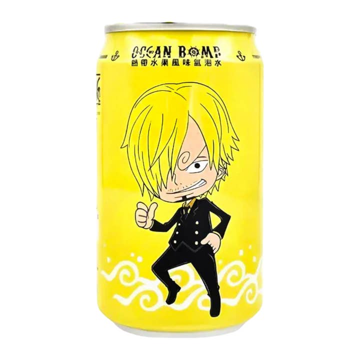 Pops Distro Inc - Wholesale Sparkling water - Ocean Bomb One Piece Sparkling Water Sanji Tropical Fruit Flavor (330ml) (Taiwan) 6-Pack