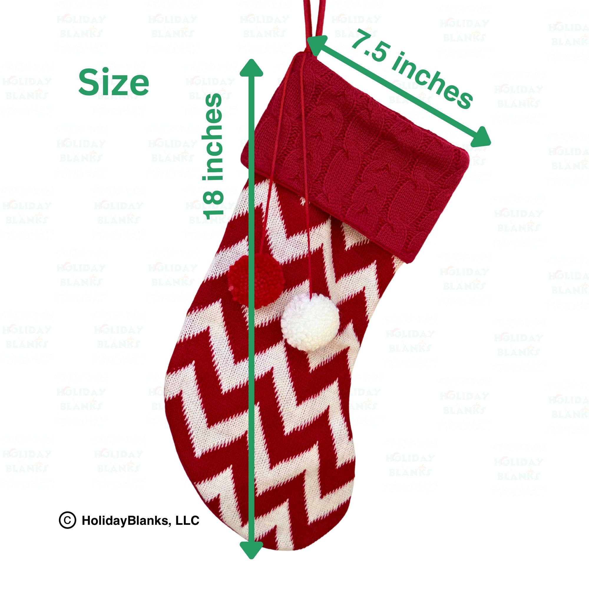 Holiday Blanks - Wholesale Holiday Stocking - Knit stocking blanks4