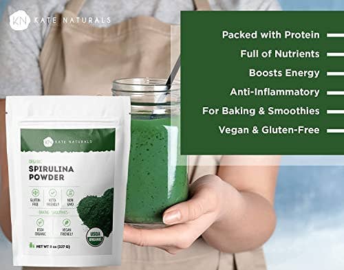 Kate Naturals - Vendita all'ingrosso Proteine/superfood in polvere - Polvere Spirulina Biologica2