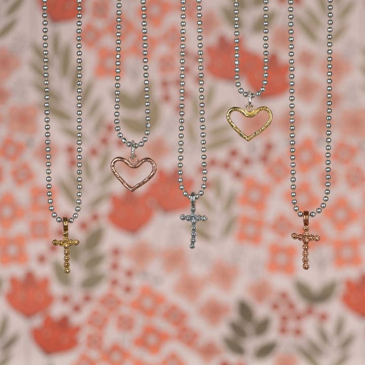 Jéh Jewels - Wholesale Individual Charm/Pendant - Pendant ICON open heart brass1