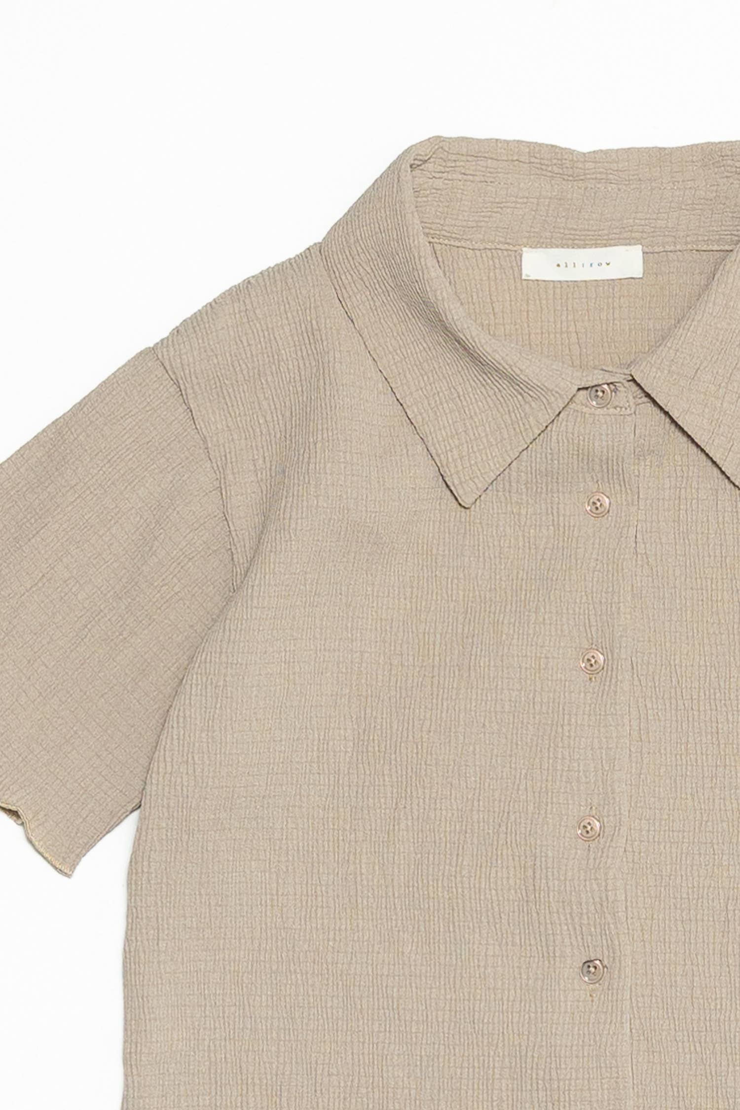 All Row - Vente Chemise à col boutonné – femme - Le haut Linnea50