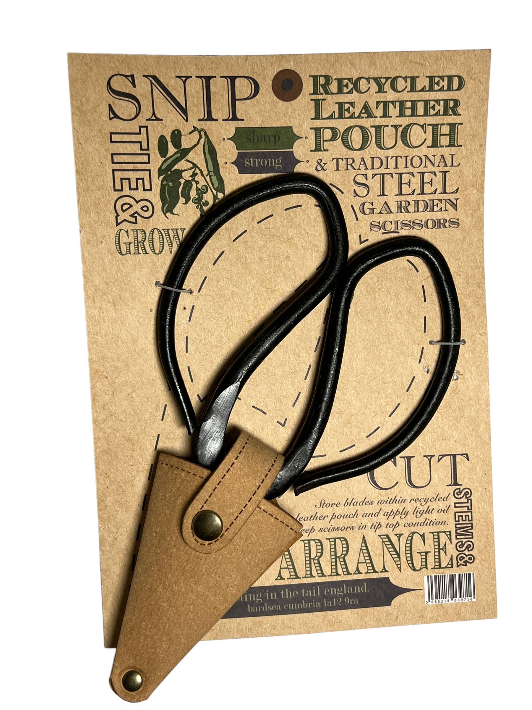 Sting in the Tail Ltd – wholesale Scissors – Large Scissors in Natural Leather Pouch0