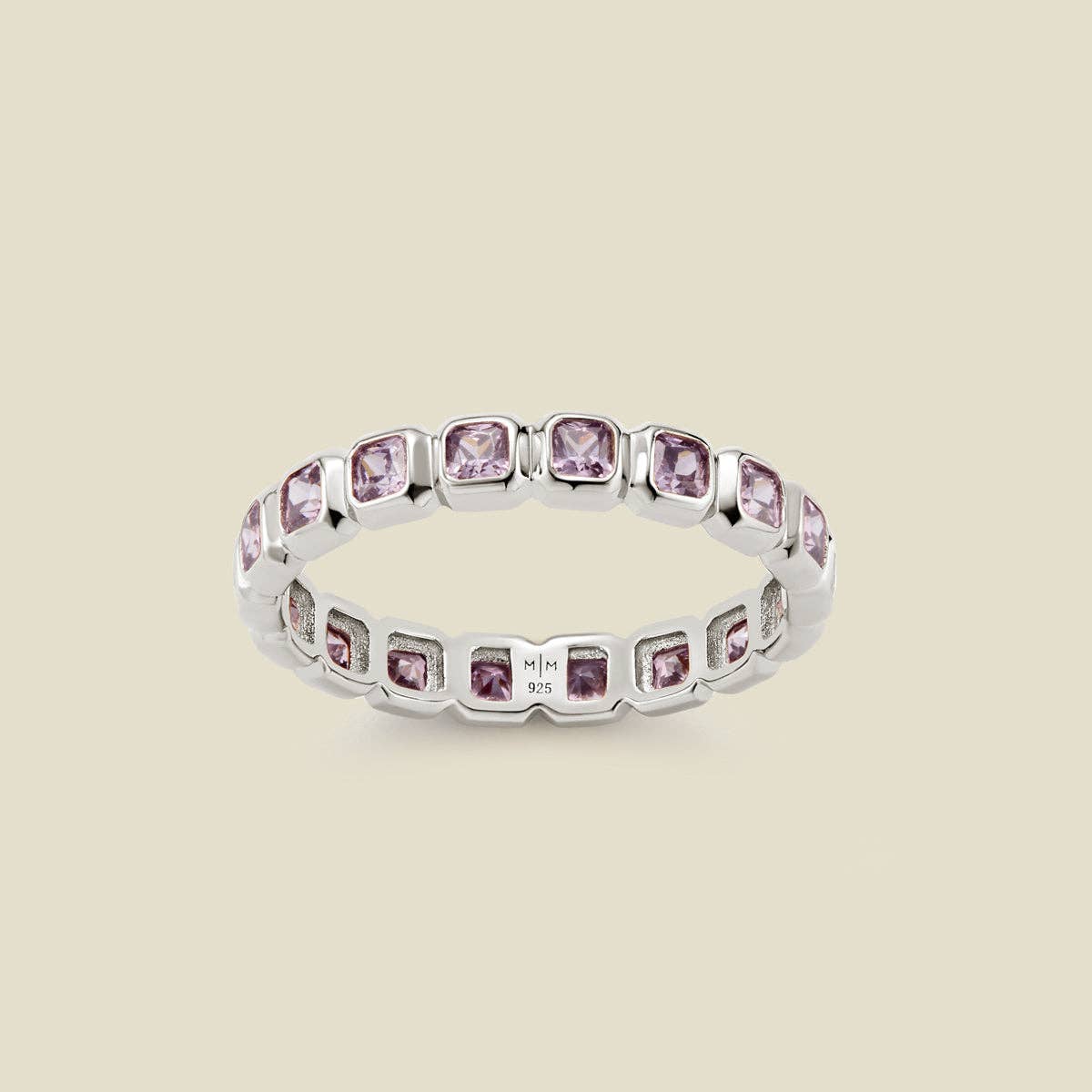 Made By Mary - Wholesale Multi-Stone Ring - June Birthstone Eternity Ring1