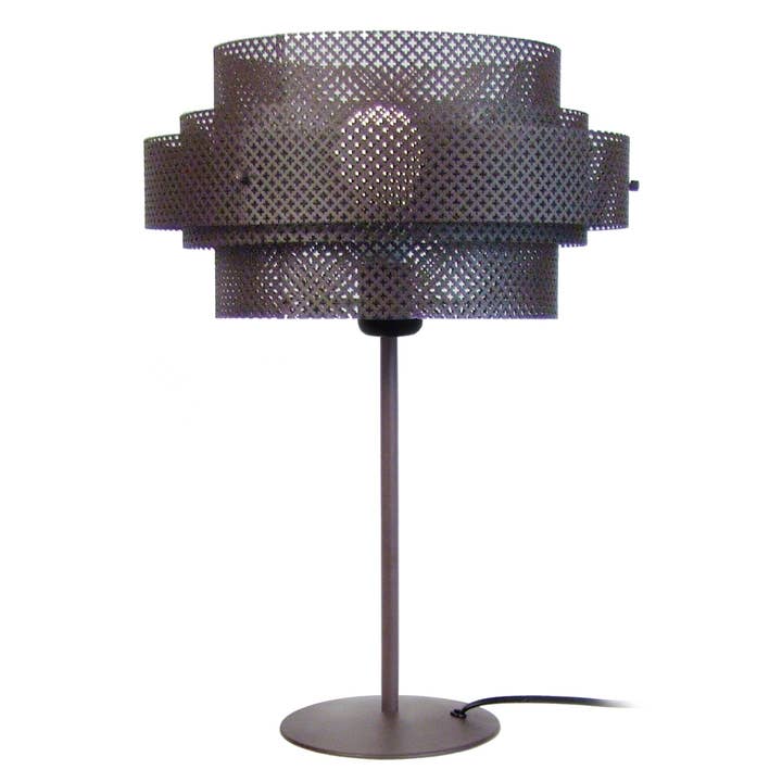 STOCKHOLM - Brun metall rak bordslampa för wholesale av Tosel Shop