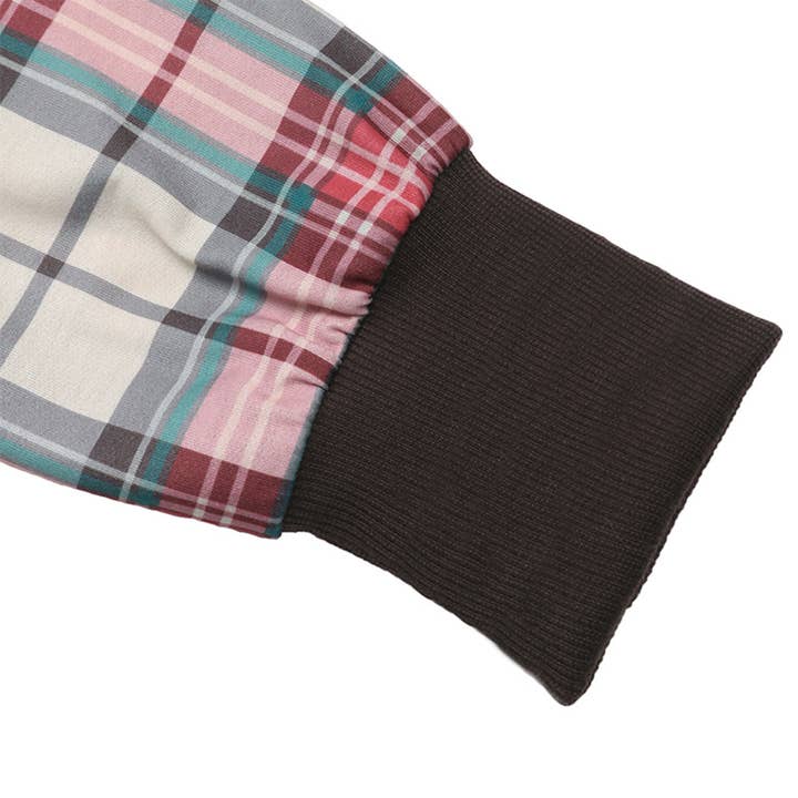 Brun Vintage Patchwork Struktureret Pullover Sweatshirt BFZY1731 for engroshandel på Faire4