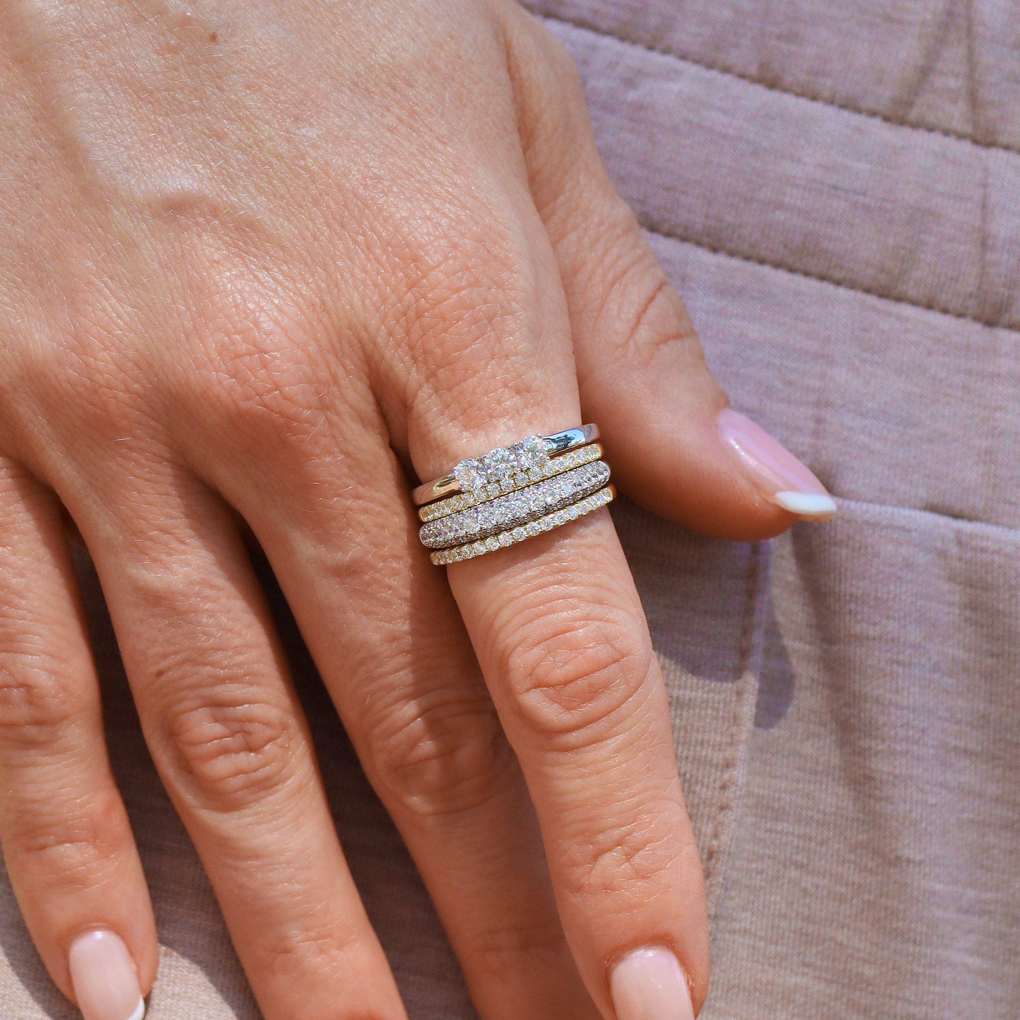 Ideaure Jewelry - Wholesale Multi-Stone Ring - Giselle Stack Ring1