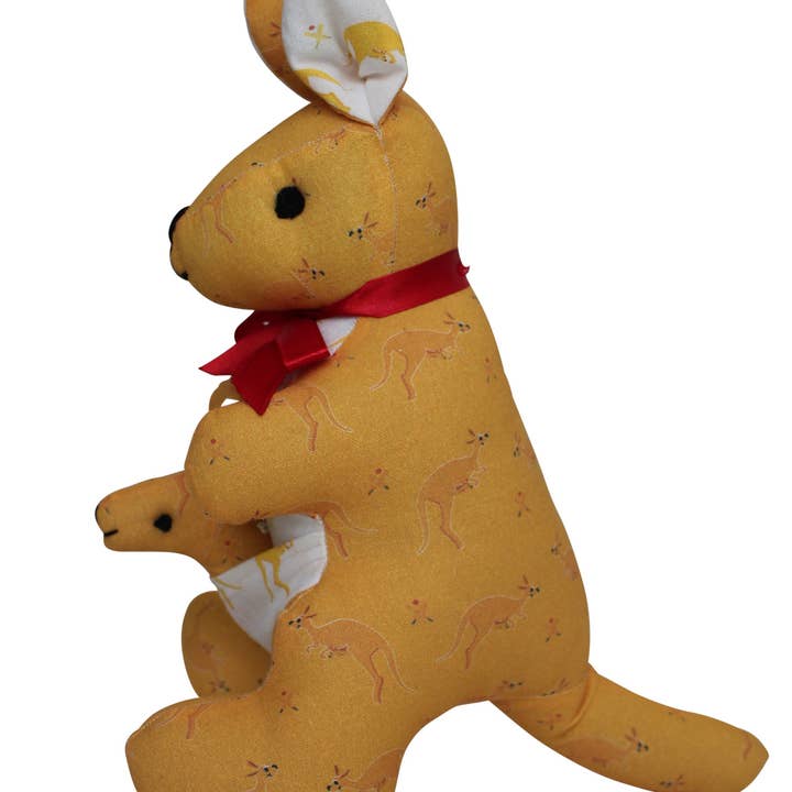 Organic Cotton Stuffed Kangaroo Toy for wholesale by Deidaa