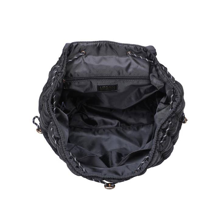 Black Allston - Quilted Nylon Puffer Backpack for wholesale on Faire7