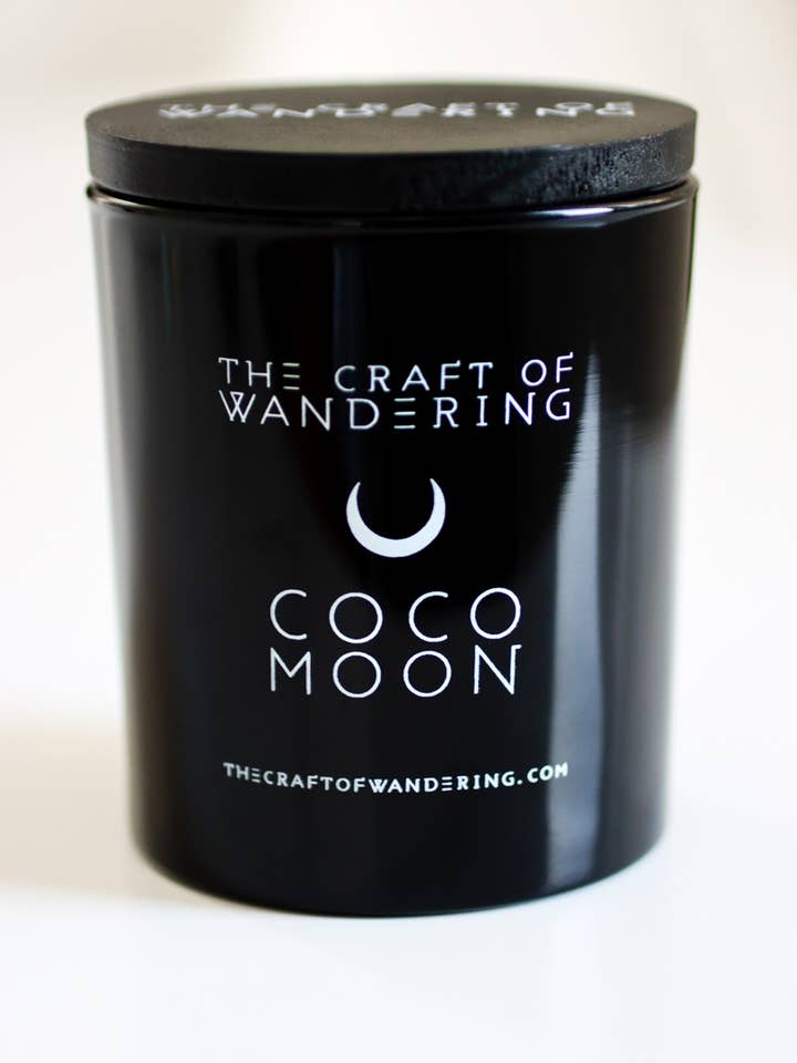 COCO MOON LUXE GLASS CANDLE for wholesale by The Craft of Wandering