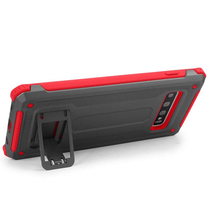 AICase - Wholesale Phone Case - Men's - Samsung Galaxy S10/S10+/S10e Dual Layer Hybrid Defender Hard PC + Soft TPU Bumper Shockproof with Built-in Kickstand4