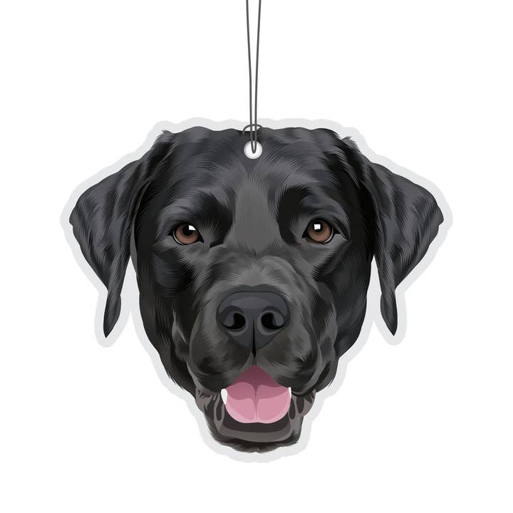 Black Labrador Novelty Air Freshener for wholesale by Really?! Air Fresheners