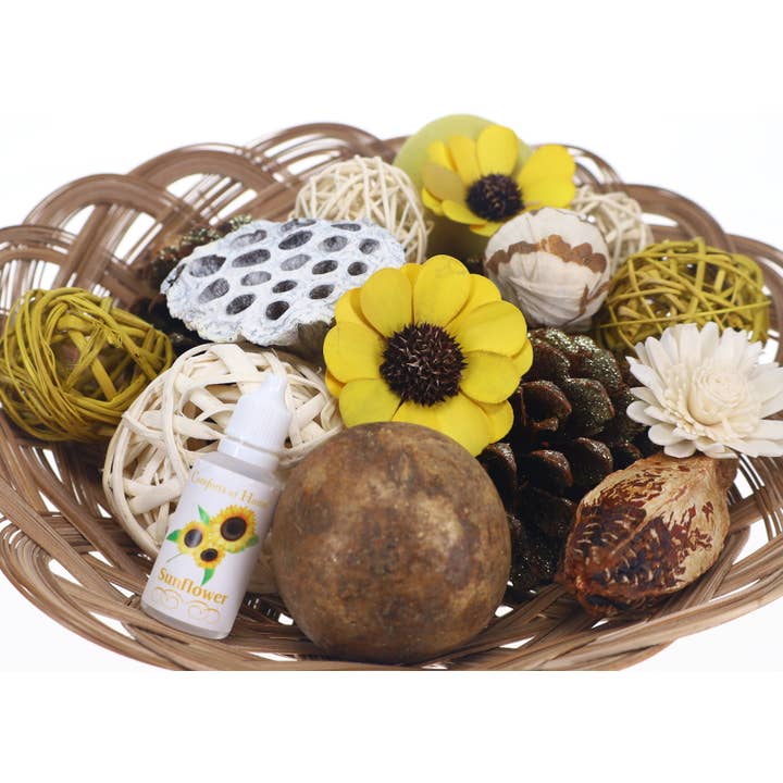 Comforts of Home – Pot-pourri por atacado – Taça Girassol Filler/Vaso Decorativo Potpourri3