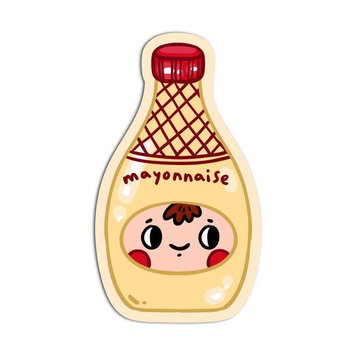 Mayonnaise Vinyl Textured Sticker for wholesale by Girls Printing House
