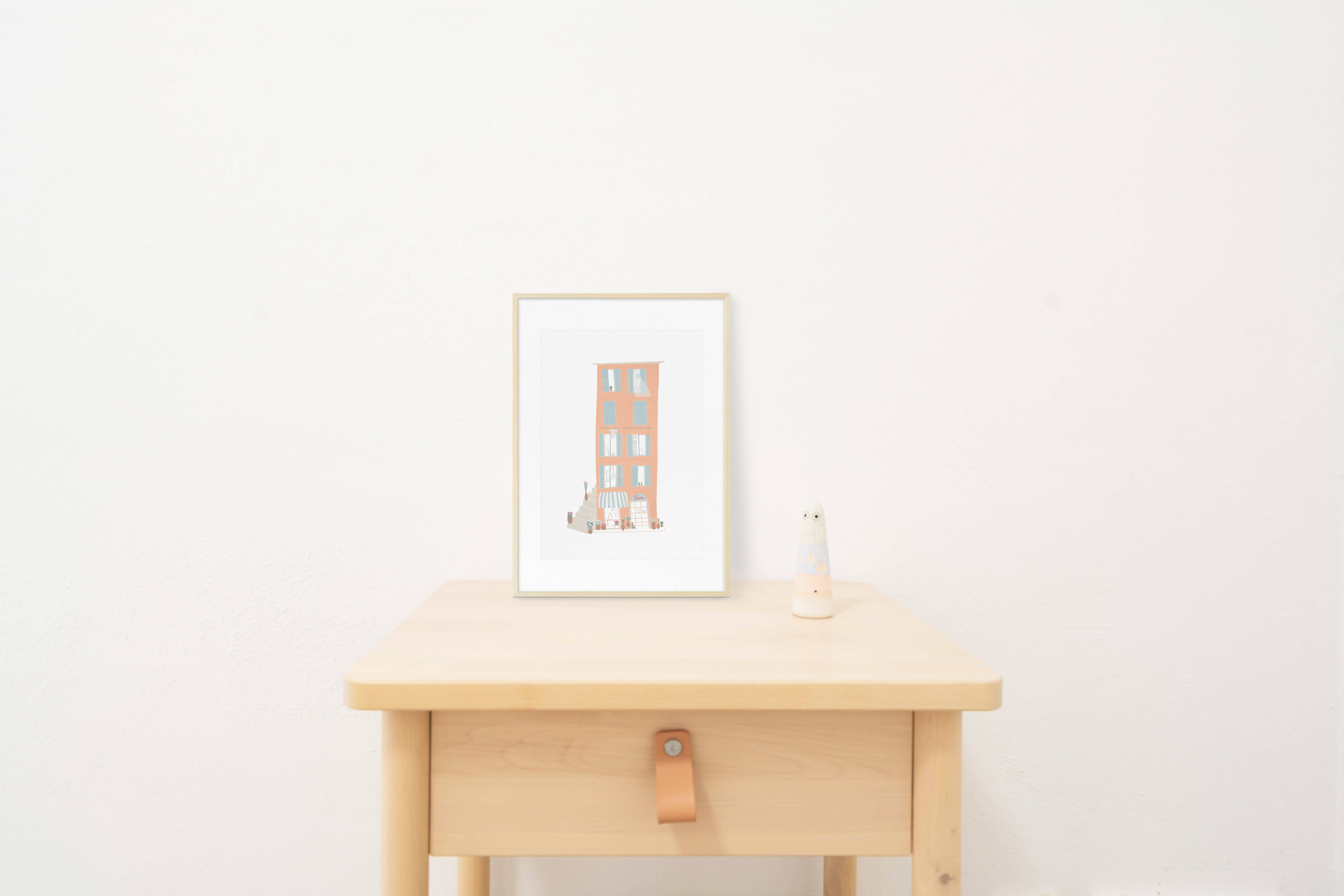 Raccontin - Wholesale Art Print - HOUSES - PORTOFINO FIORI - FLOWER SHOP2